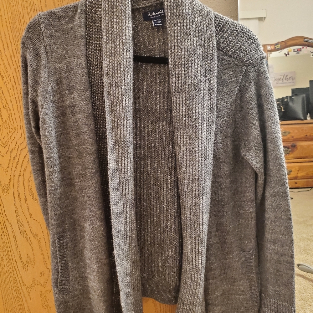 Silver/grey alpaca wool sweater